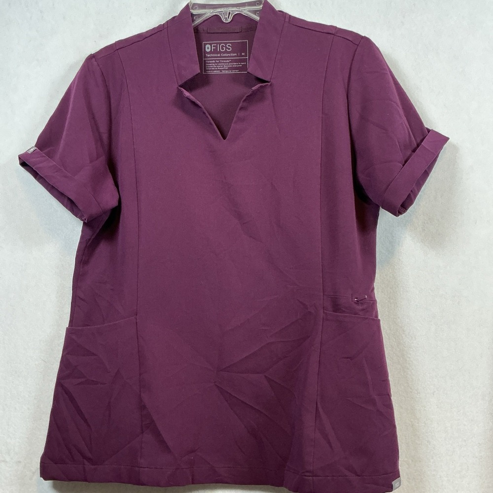 Figs Women's Rich Purple Blouse